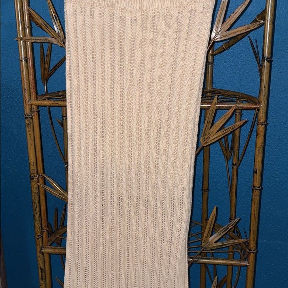 Freshman Soft Cream Knit Skirt